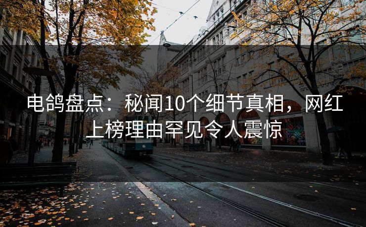 电鸽盘点：秘闻10个细节真相，网红上榜理由罕见令人震惊